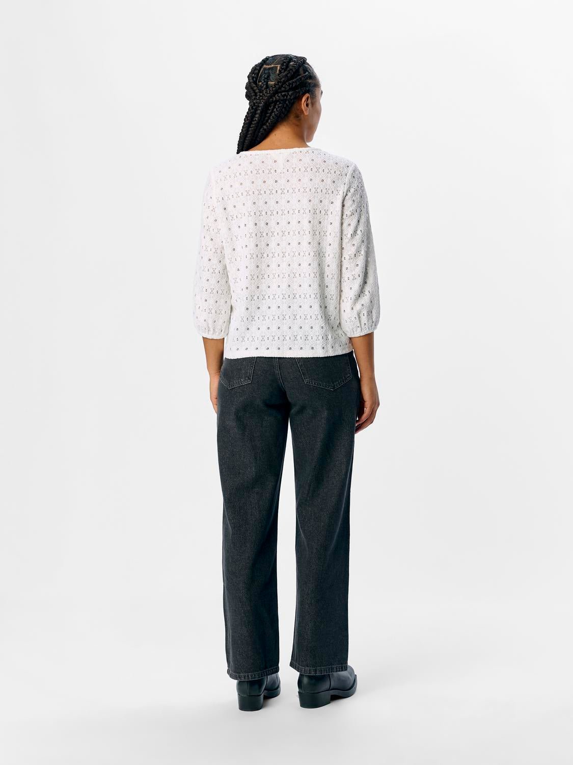 OBJLAILA Top - Cloud Dancer - VERO MODA & VILA Bergvik